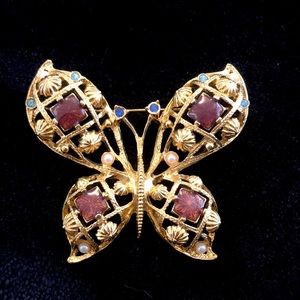 Vintage Avon Butterfly Brooch